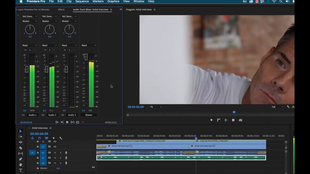 Adobe Premiere Pro - Apporta modifiche all'audio