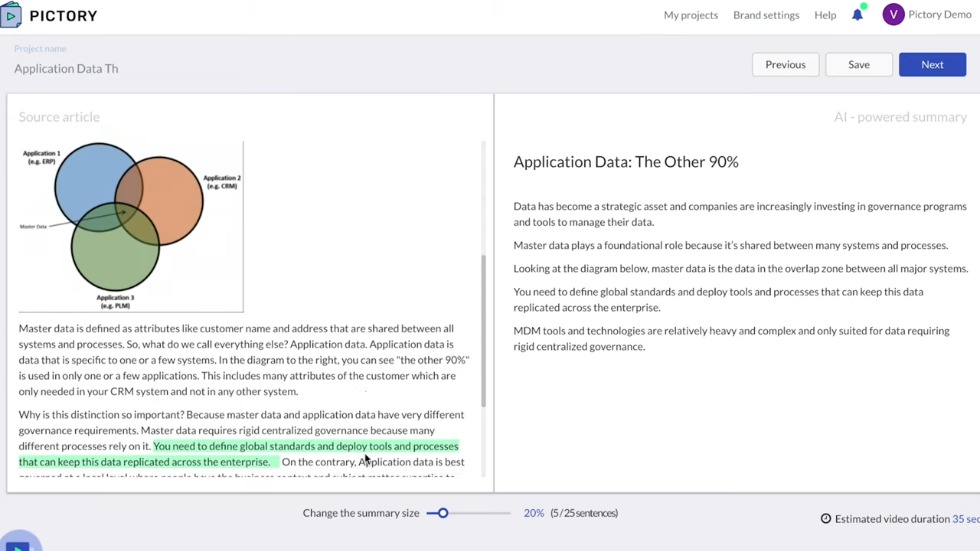 Pictory online video maker